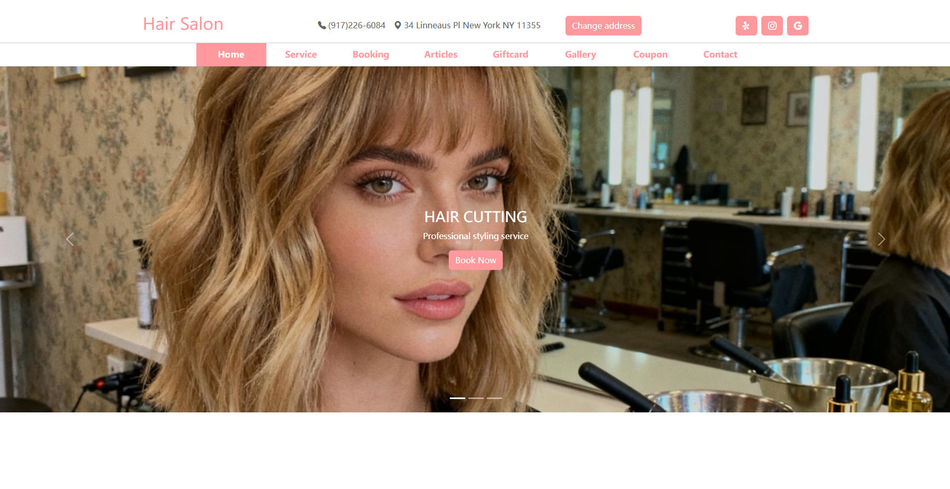 Salon1 Template